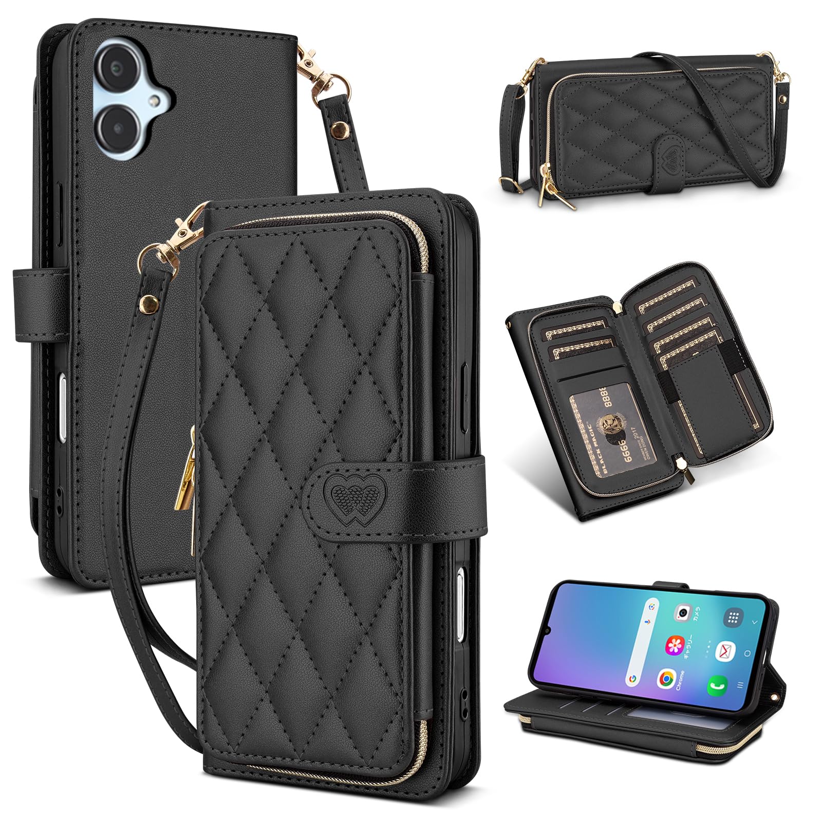 Amazon.co.jp: 【Succtopy】Galaxy A25 5G ケース 手帳型 ショルダー